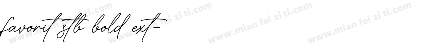 favorit stb bold ext字体转换